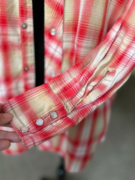 Vintage H Bar C California Ranchwear plaid button down shirt - Picture 5 of 13